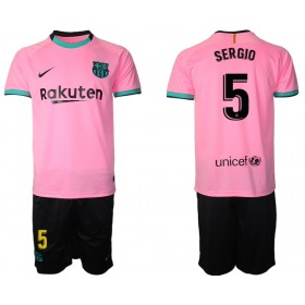 Camisolas de futebol FC Barcelona Sergio Busquets 5 Criança Equipamento 3ª 2020/21 Manga Curta